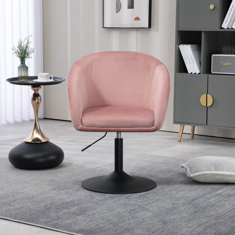 B-Ware JAMAIKA Loungesessel Samt Altrosa