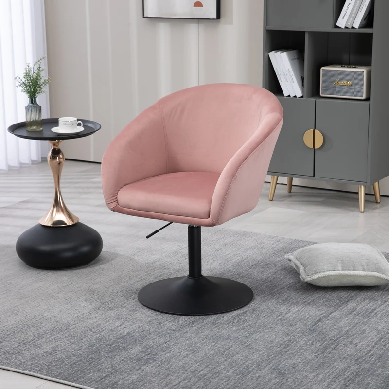 B-Ware JAMAIKA Loungesessel Samt Altrosa