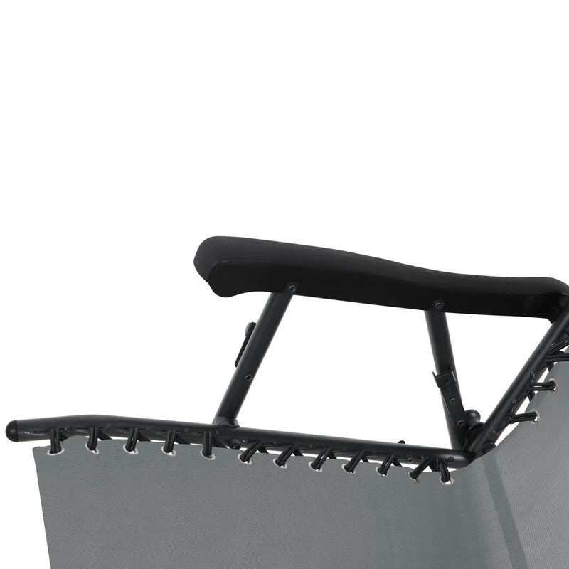 Faltbarer Schaukelstuhl mit Sonnenschutz, Kopfstütze und Armlehne