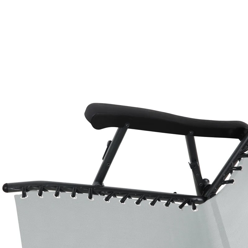 Faltbarer Schaukelstuhl mit Sonnenschutz, Kopfstütze und Armlehne