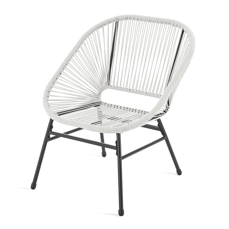 TULUM Balkon-Möbel 3-tlg. Garten-Möbel Set Balkonstühle mit Tisch