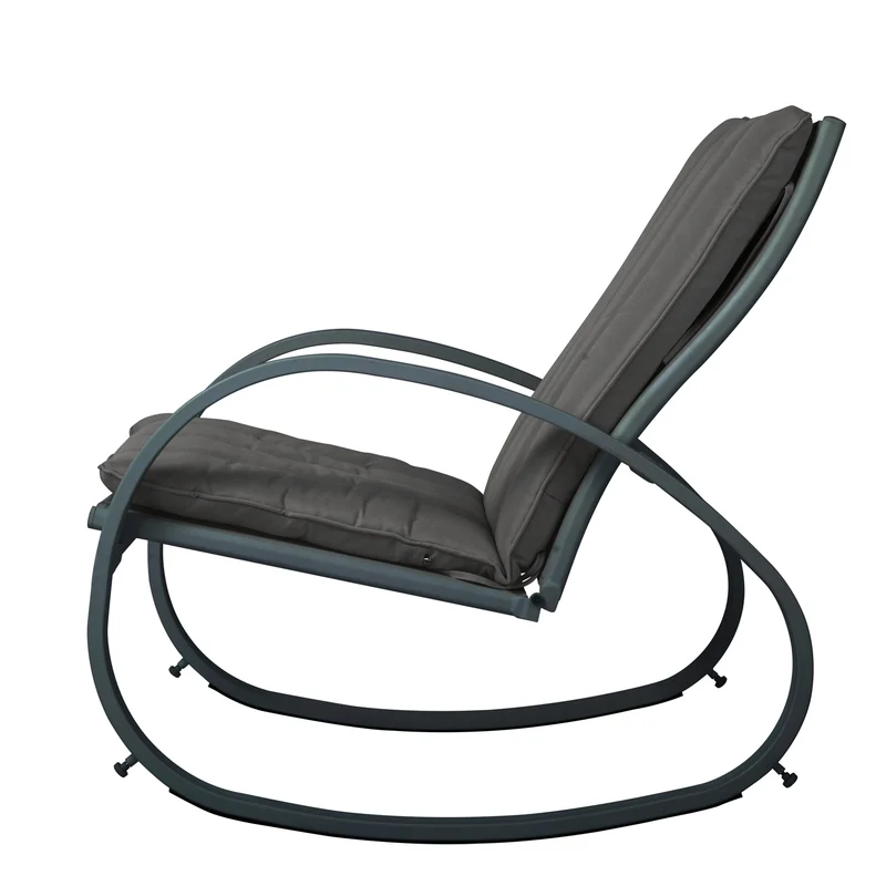 EIBY DELUXE Schaukelstuhl Schaukelsessel Outdoor Armlehne Stopper Polster