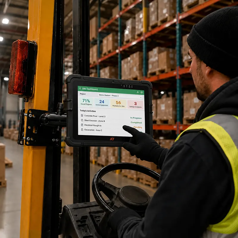 JLT Tablet-Gabelstaplerhalterung für Lagerflotten | Agoz