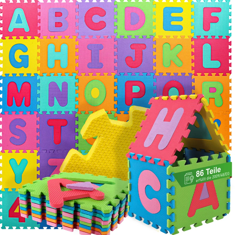 Kidimax® Kinder Puzzlematte 86tlg., bunt