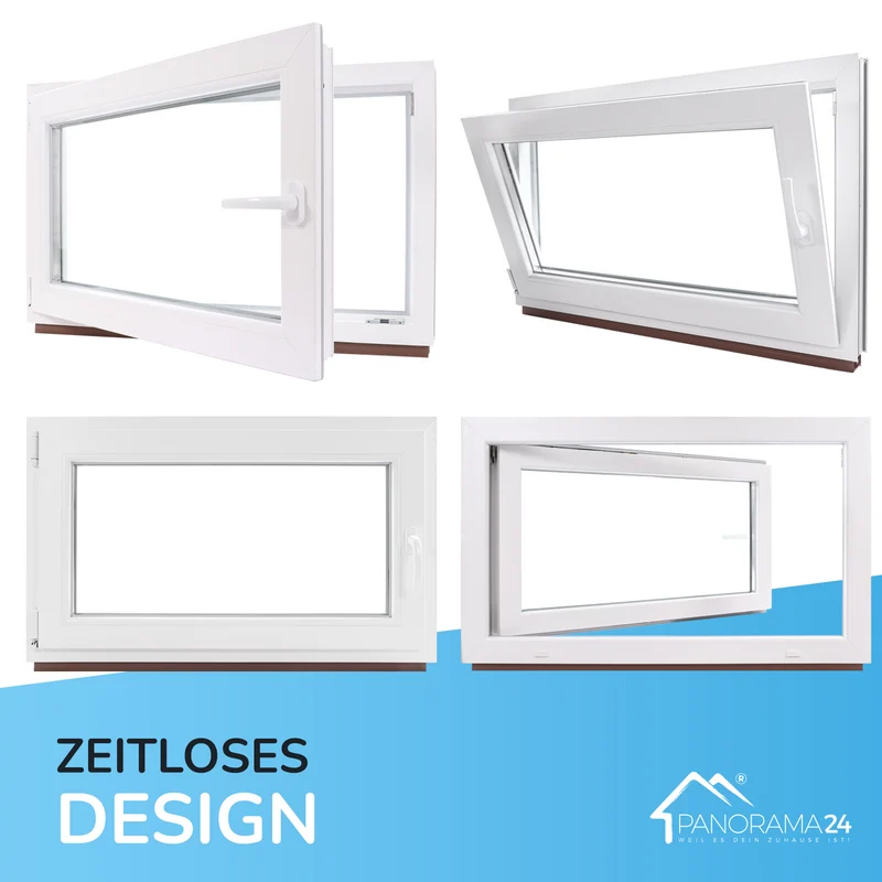 P24® Kellerfenster Kunststofffenster 2-fach 70mm Proline, weiß