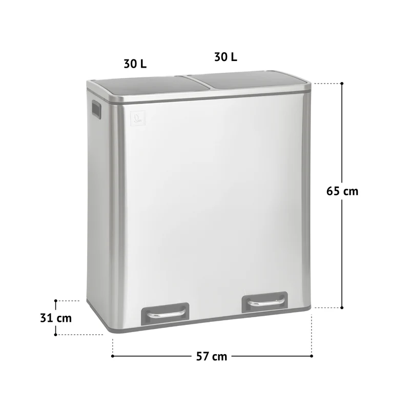 TM2X30 Mülleimer 60 Liter