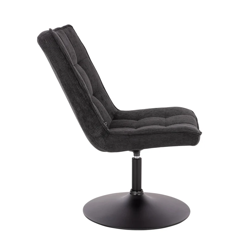 B-Ware HENRY Loungesessel Cord Schwarz