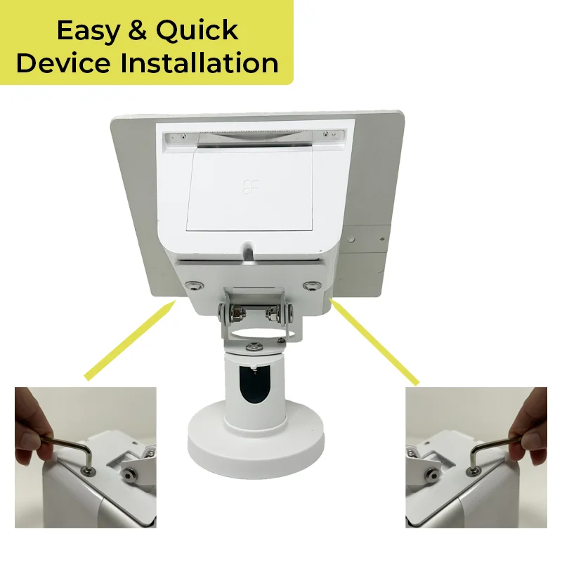 Niedrigprofil-Dreh- und Neigemetallständer für Clover Mini POS-Terminal