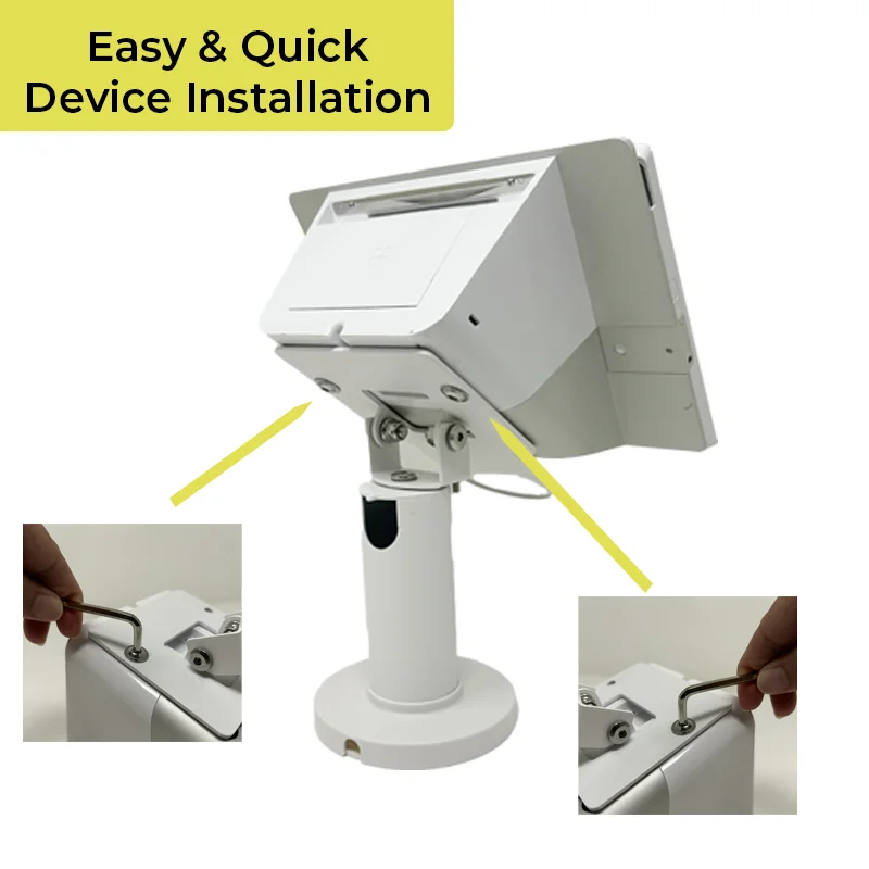 Hochprofil-Dreh- und Neigbarer Metallständer für Clover Mini POS-Terminal
