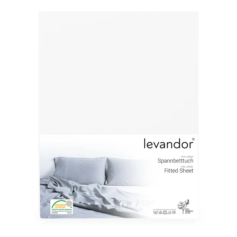 levandor® Spannbettlaken aus 100% Baumwolle (Farben & Größen wählbar)