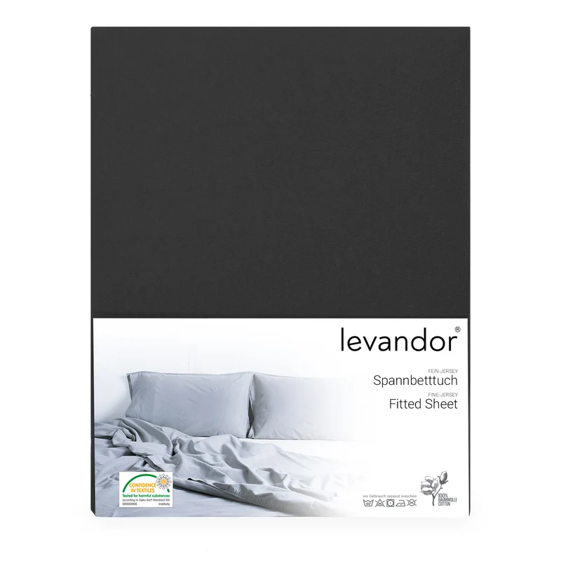 levandor® Spannbettlaken aus 100% Baumwolle (Farben & Größen wählbar)
