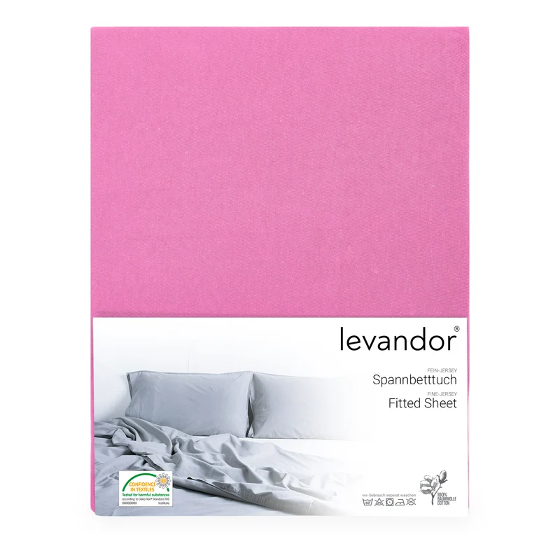 levandor® Spannbettlaken aus 100% Baumwolle (Farben & Größen wählbar)
