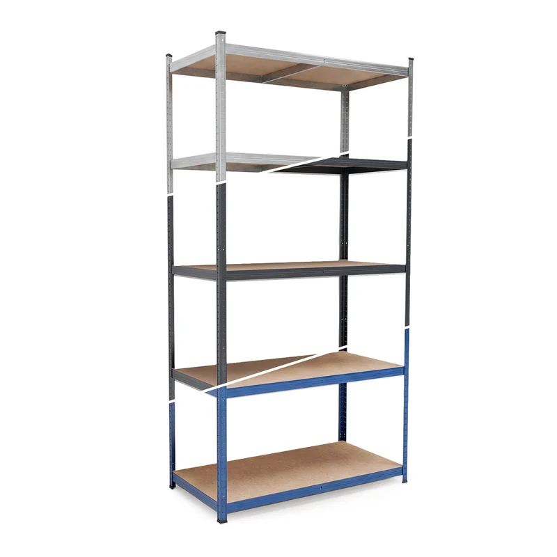 Belko® Schwerlastregal C223, 200x100x50 cm, 5 Böden, 180kg Tragkraft pro Boden, (Farbe wählbar) - Lagerregal, Steckregal