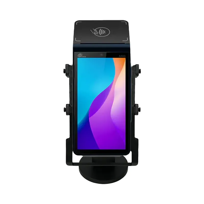 PAX A800 Handheld POS-Terminal mit verstellbarem Stangenhalter | Agoz