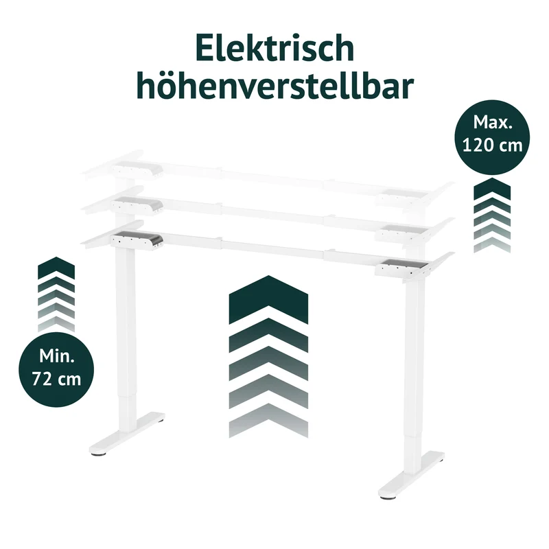 B-Ware DOBON Schreibtischgestell Weiß