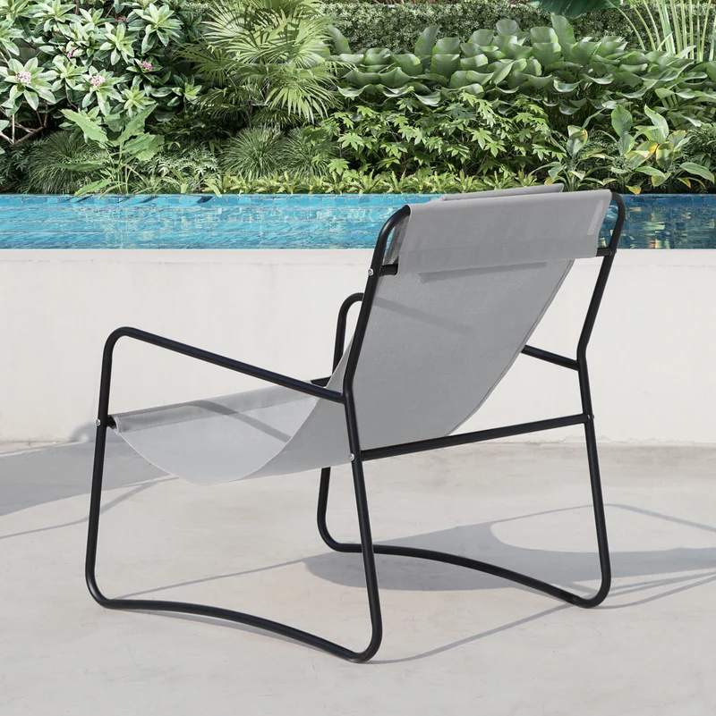 B-Ware 2er Set SVEIO Outdoor Sessel Hellgrau