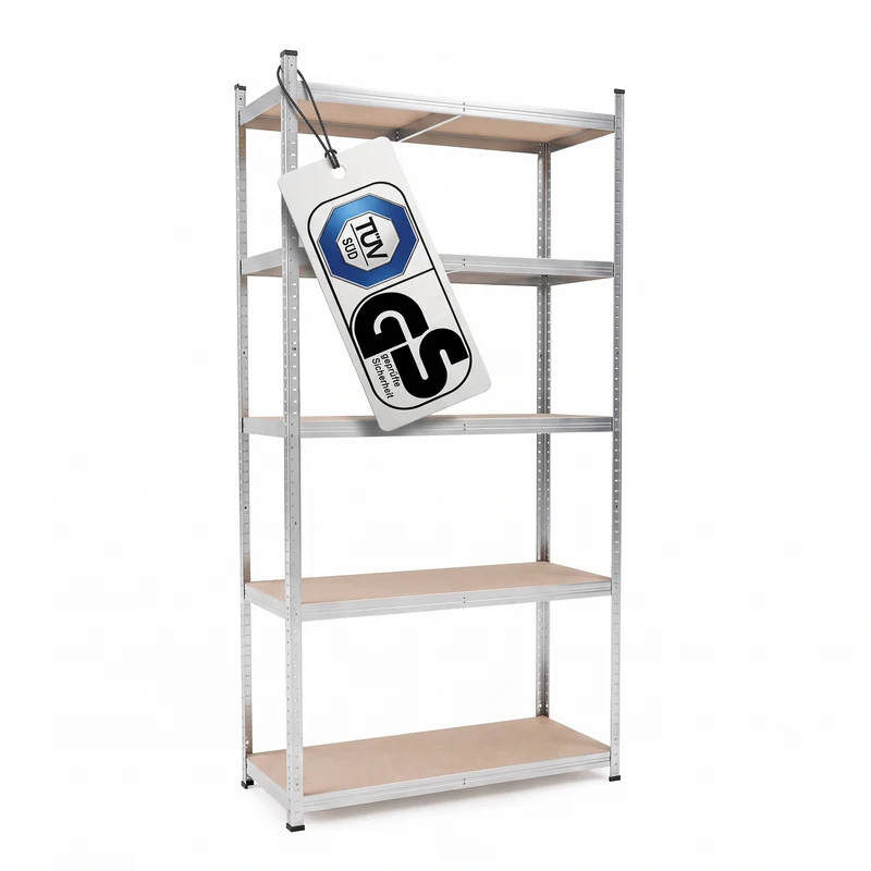 Belko® Schwerlastregal C114, 180x90x40 cm, 5 Böden, 175kg Tragkraft pro Boden, (Farbe wählbar) - Lagerregal, Steckregal
