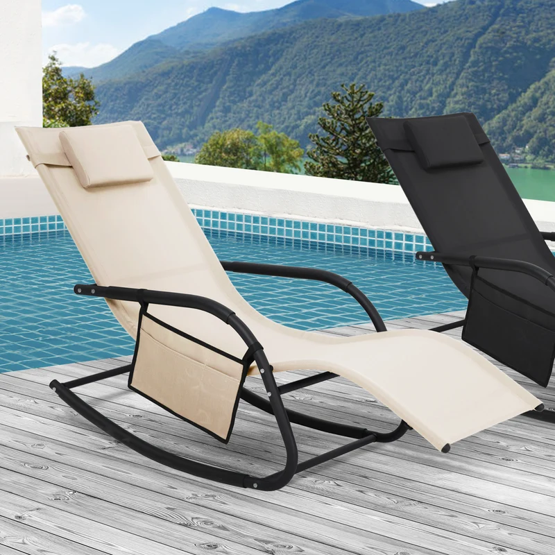 B-Ware FJON DELUXE Schaukelsessel Beige
