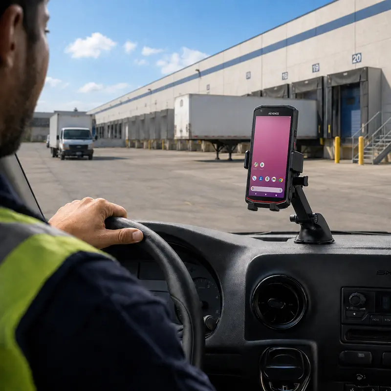 Keyence Mobile Computer Fahrzeughalterung für Routen- und Außeneinsätze | Agoz