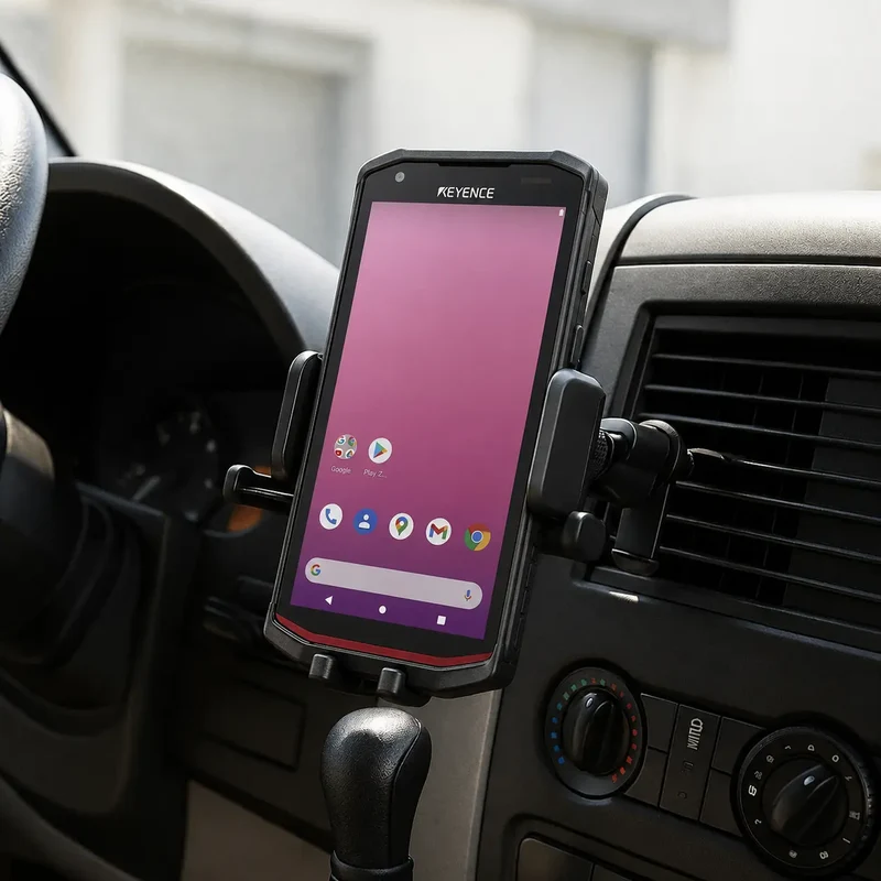 Keyence Mobile Computer Fahrzeughalterung für Routen- und Außeneinsätze | Agoz