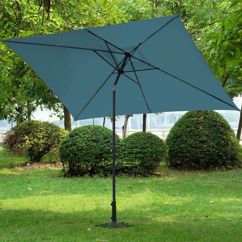 B-Ware Sonnenschirm Rechteckig Hellblau