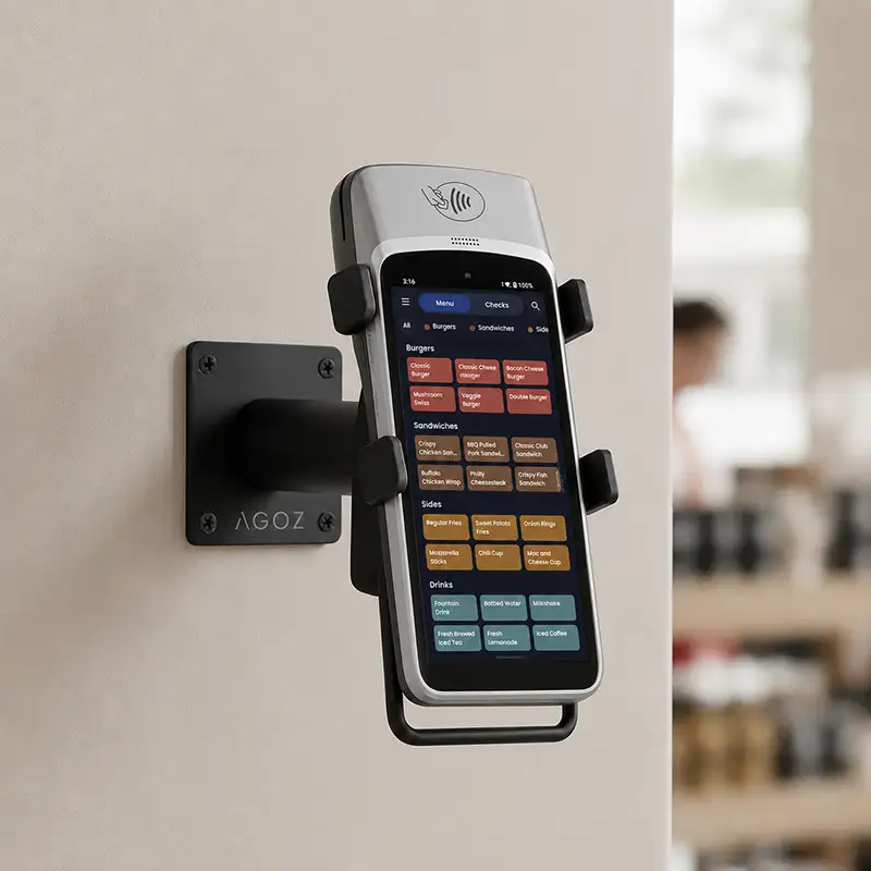 Wandhalterung aus Metall mit Schwenkfunktion für SpotOn POS Handheld-Terminal