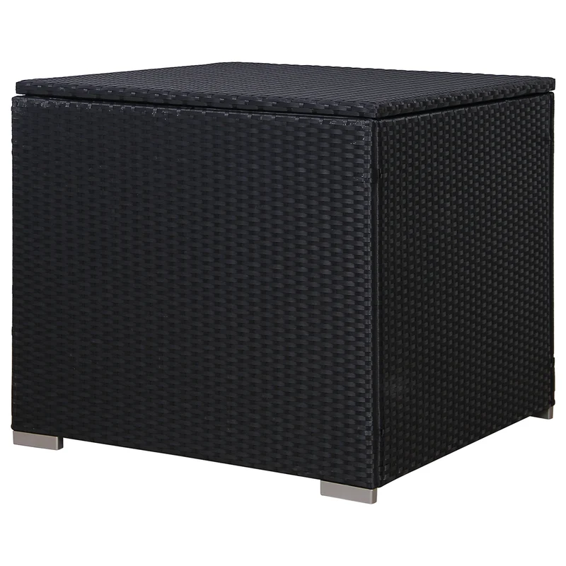B-Ware Rattan Lugano/California Kissenbox Schwarz