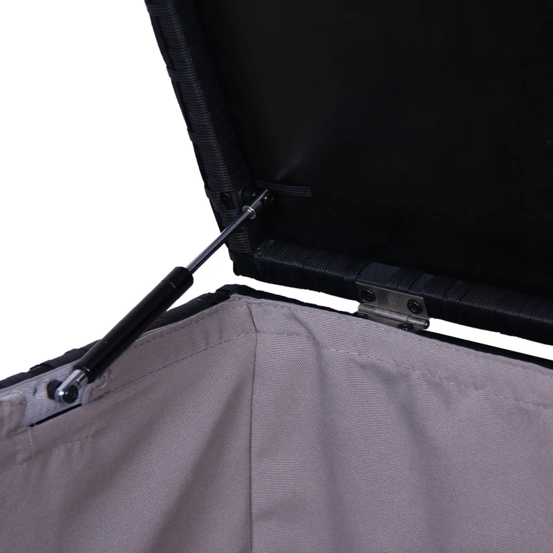 B-Ware Rattan Lugano/California Kissenbox Schwarz