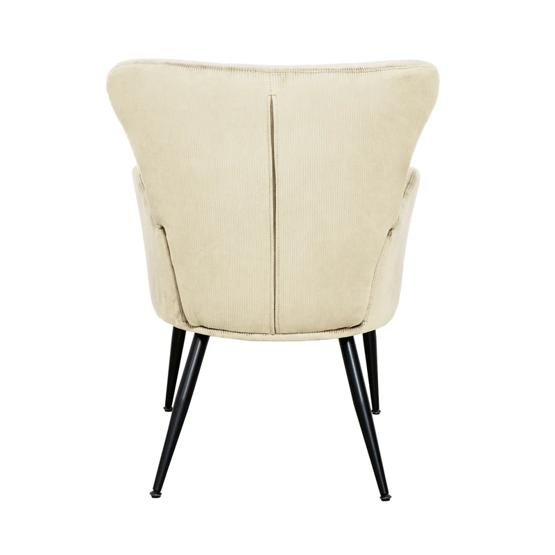 B-Ware Sessel SANSA Cord Weiß
