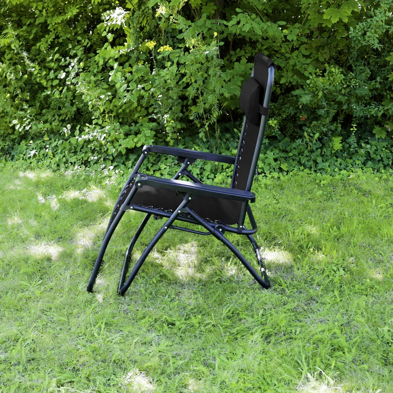 Gartenstuhl 2er Set mit Kopfkissen