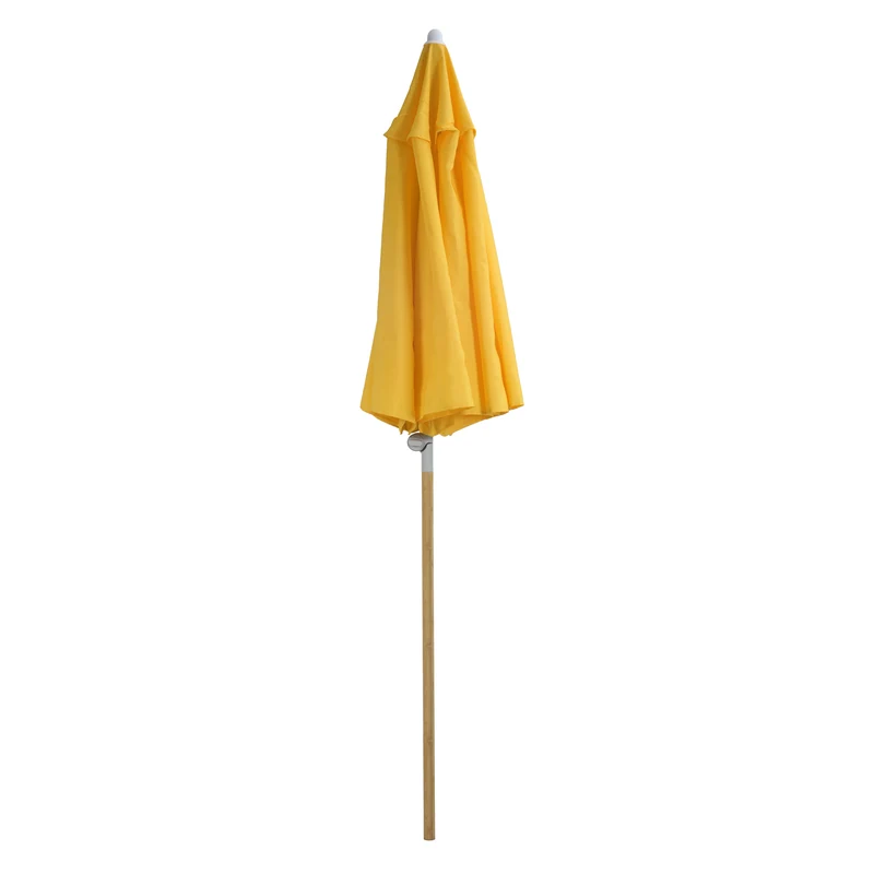 Set Sonnenschirm Bambus + Ständer