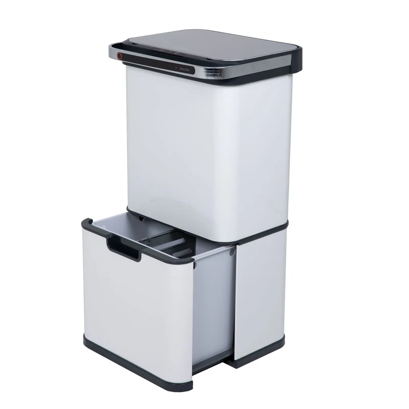 Sensor-Mülleimer 60L Selbstreinigungsfunktion und Aktivkohle-Filter