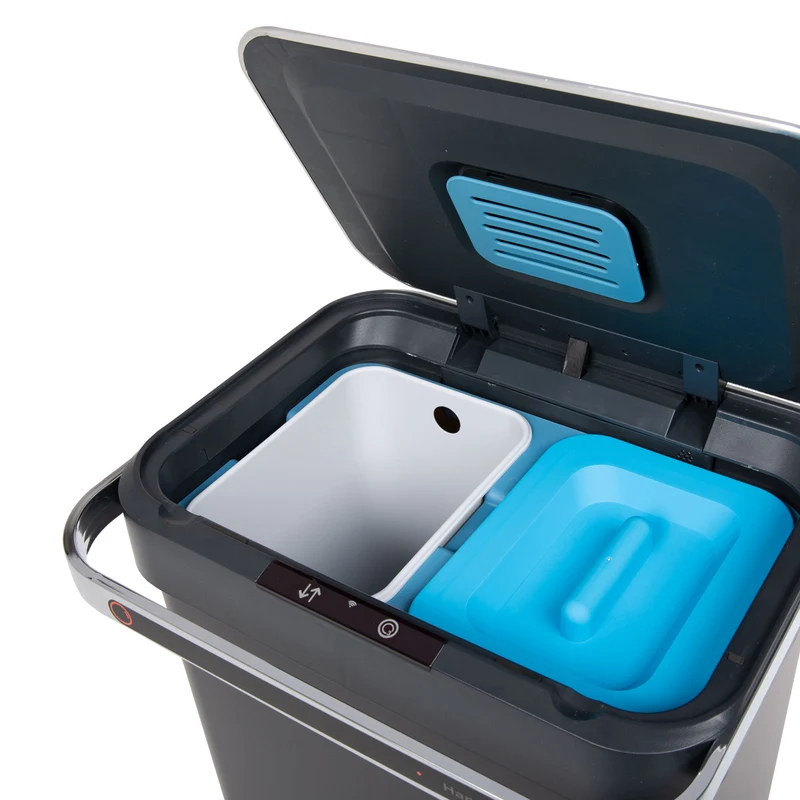 Sensor-Mülleimer 60L Selbstreinigungsfunktion und Aktivkohle-Filter