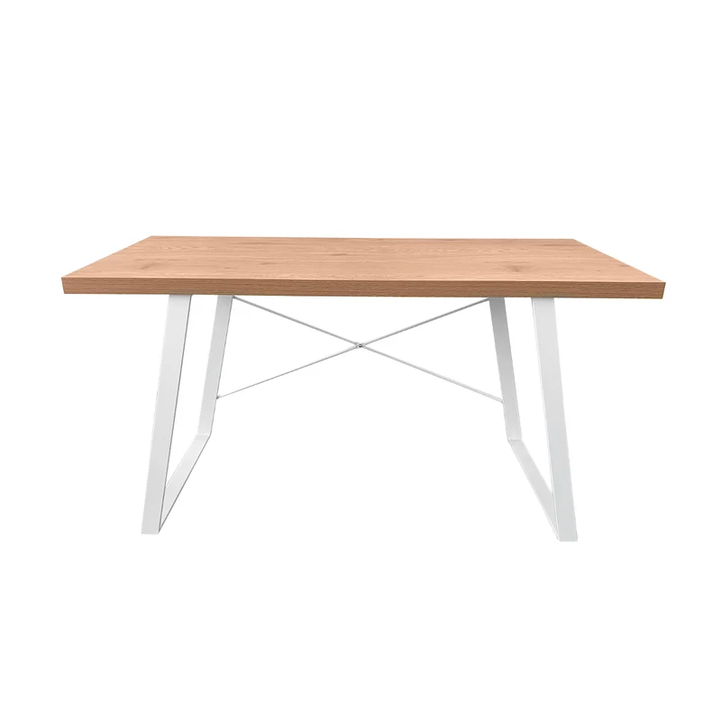 Industrial Schreibtisch in Holz-Optik mit Metallbeinen