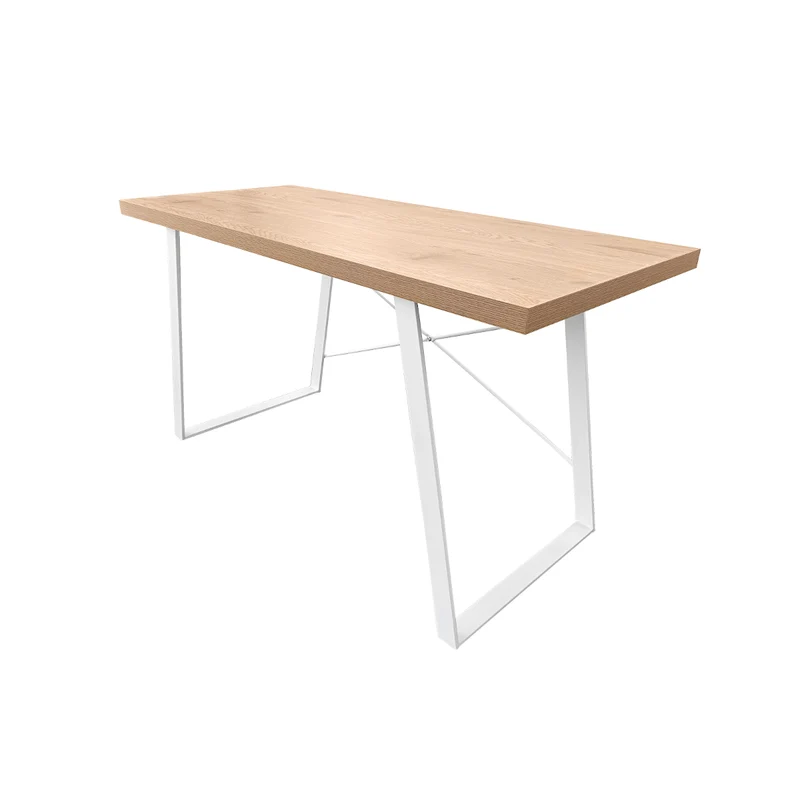 Industrial Schreibtisch in Holz-Optik mit Metallbeinen
