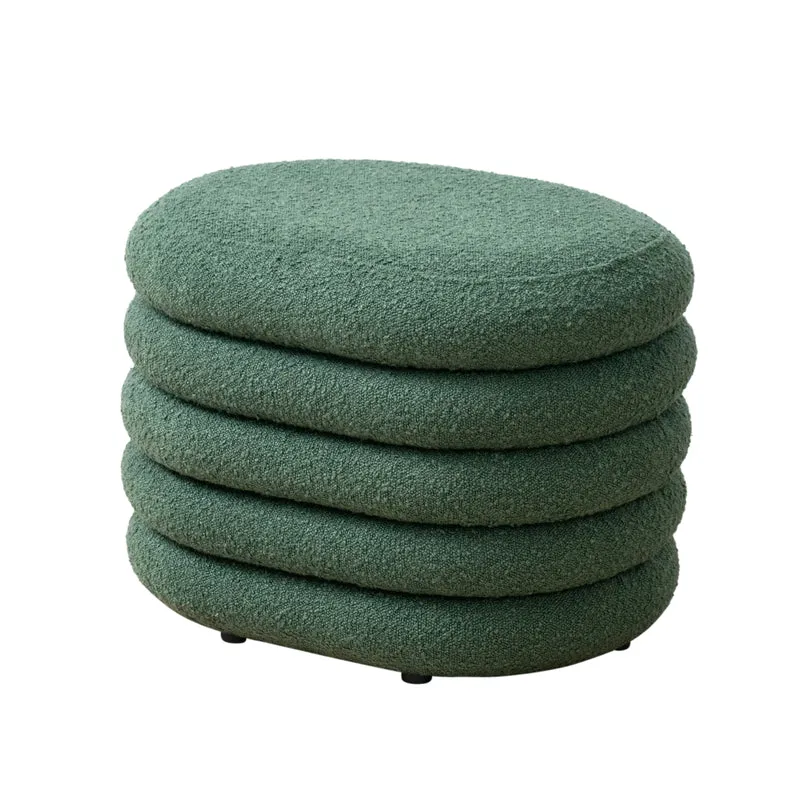 BLOSSOM S Hocker mit Stauraum und Boucle-Bezug