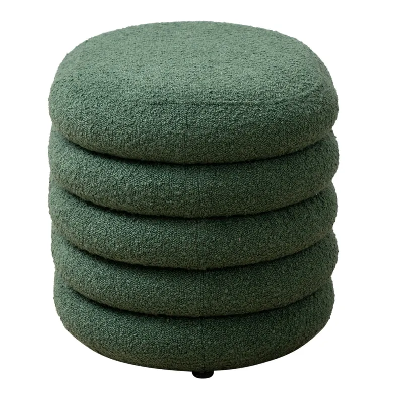 BLOSSOM S Hocker mit Stauraum und Boucle-Bezug