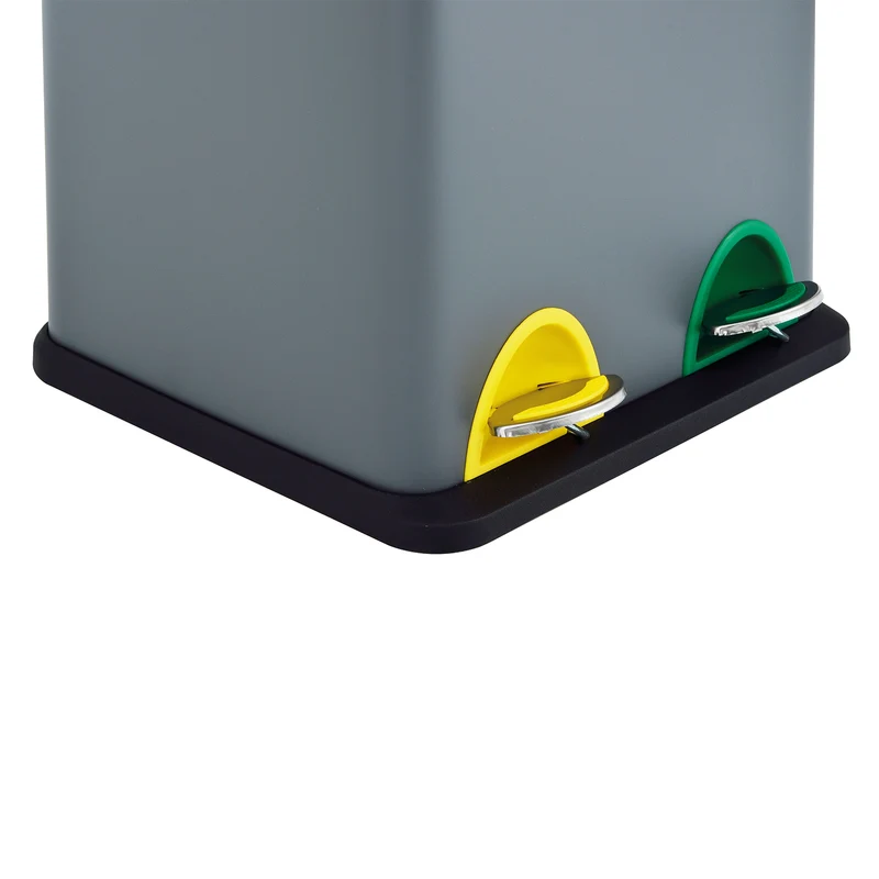 TC2X8 Mülleimer 16 Liter Grau (2x8L)