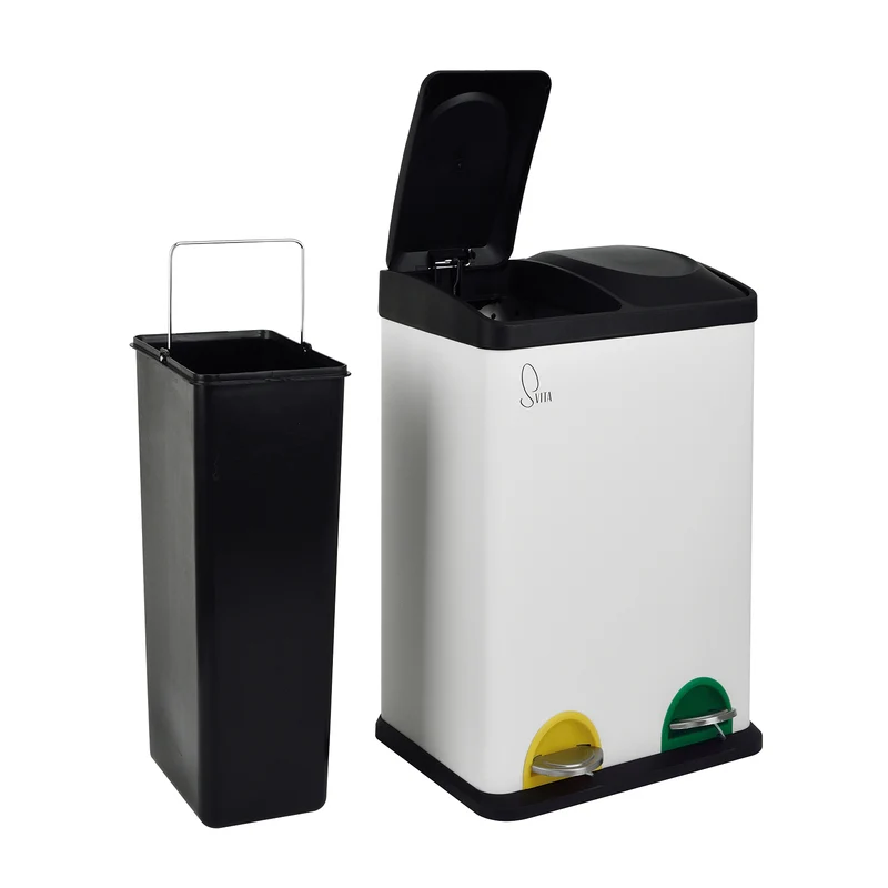 TC2X20 Mülleimer Weiß 40 Liter (2x20L)