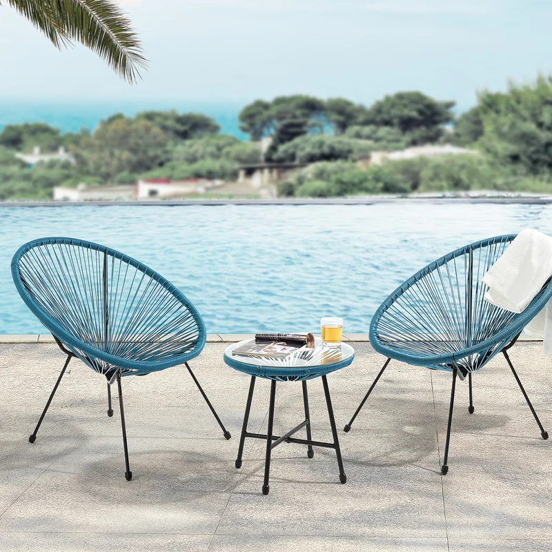 BALI Egg Chair Balkon Set