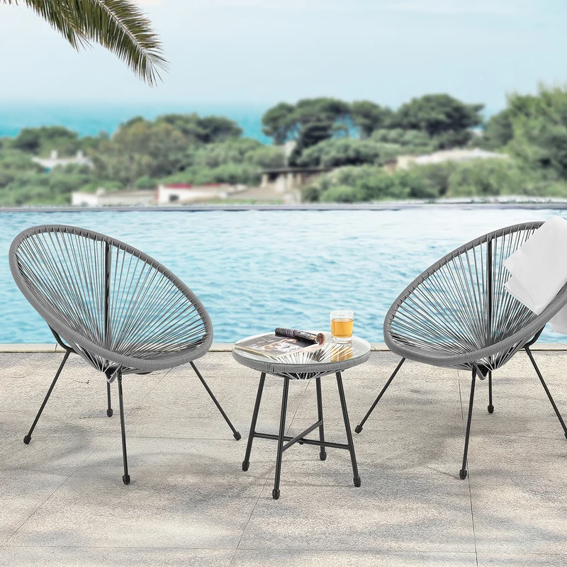 BALI Egg Chair Balkon Set
