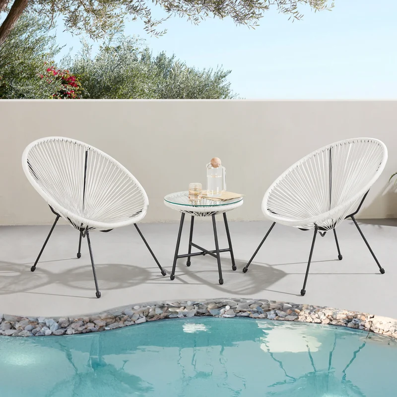 BALI Egg Chair Balkon Set