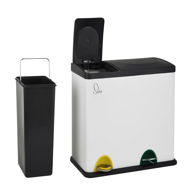 TC2Combo35 Mülleimer Weiß 35 Liter (12+23L)