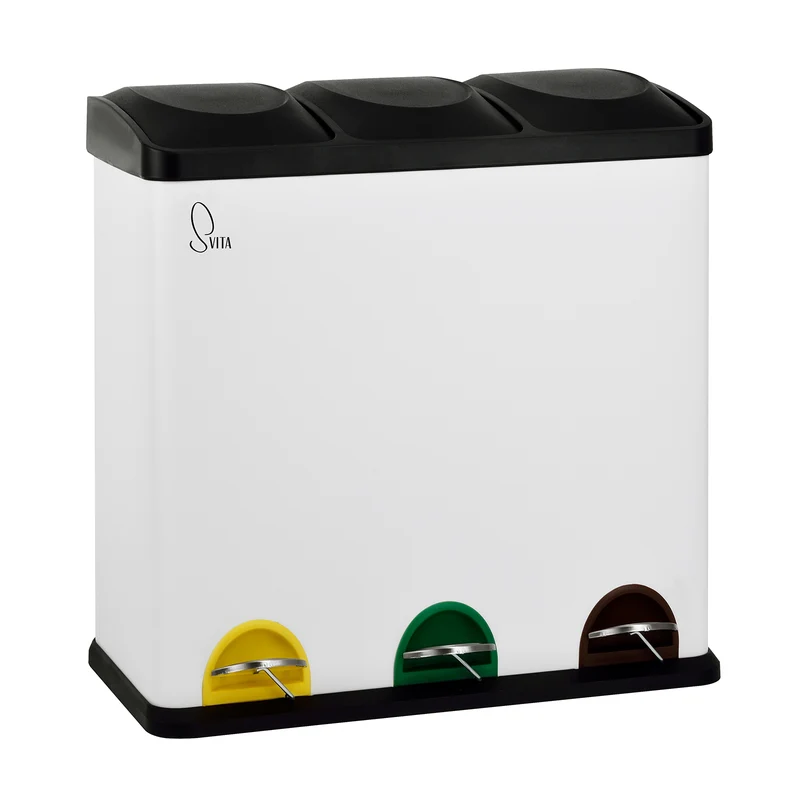 TC3X20 Mülleimer 60 Liter Weiß