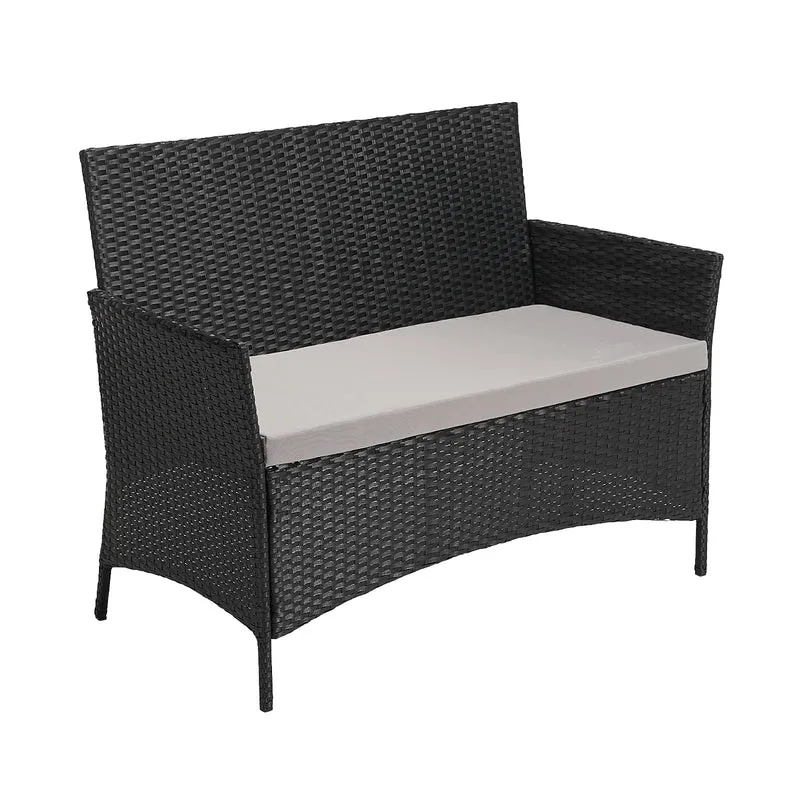 91924 + 91102 Rattan + Haube Brooklyn Set Schwarz (92924)