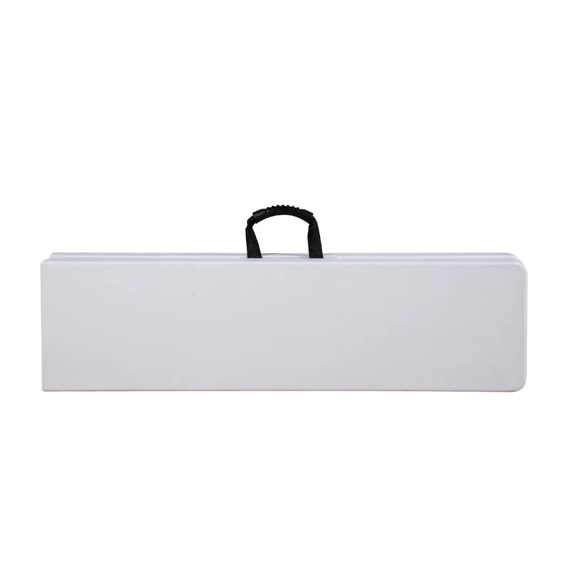 Set Buffettisch mit Klappbänken faltbar 180 cm Weiß (91558)