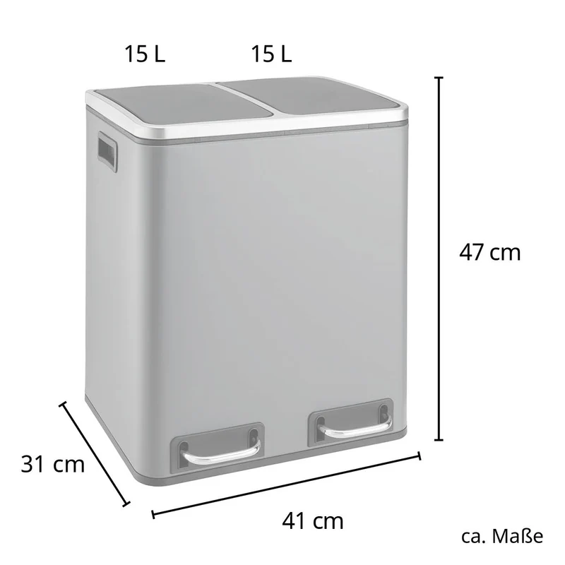 Mülleimer moderne Pedale