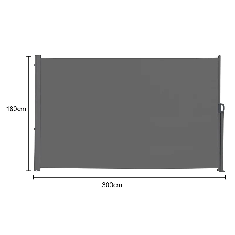 Seitenmarkise 280g/m² Balkon-Markise Sonnenschutz Sichtschutz