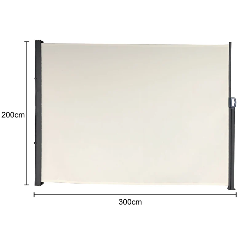 Seitenmarkise 280g/m² Balkon-Markise Sonnenschutz Sichtschutz