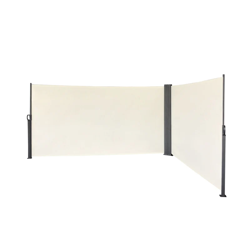Doppel-Seitenmarkise 280g/m² Balkon-Markise Sonnenschutz Sichtschutz